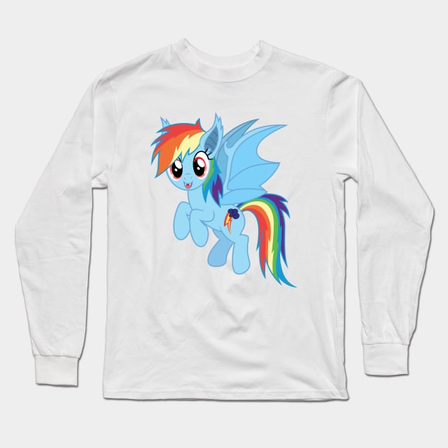 Rainbow Bite Long Sleeve T-Shirt by CloudyGlow